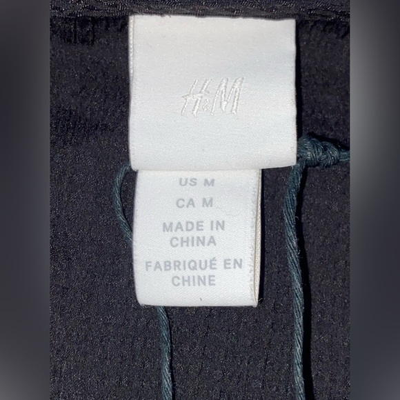 Women’s H&M black long SLIT-FRONT DRESS size medium NWT - Picture 5 of 14